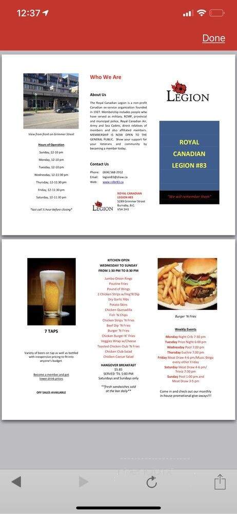 Tina's Place - Burnaby, BC menu_pic