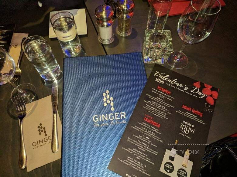 Restaurant Ginger - Quebec, QC menu_pic