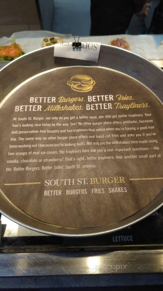 South St. Burger Co. - Toronto, ON menu_pic
