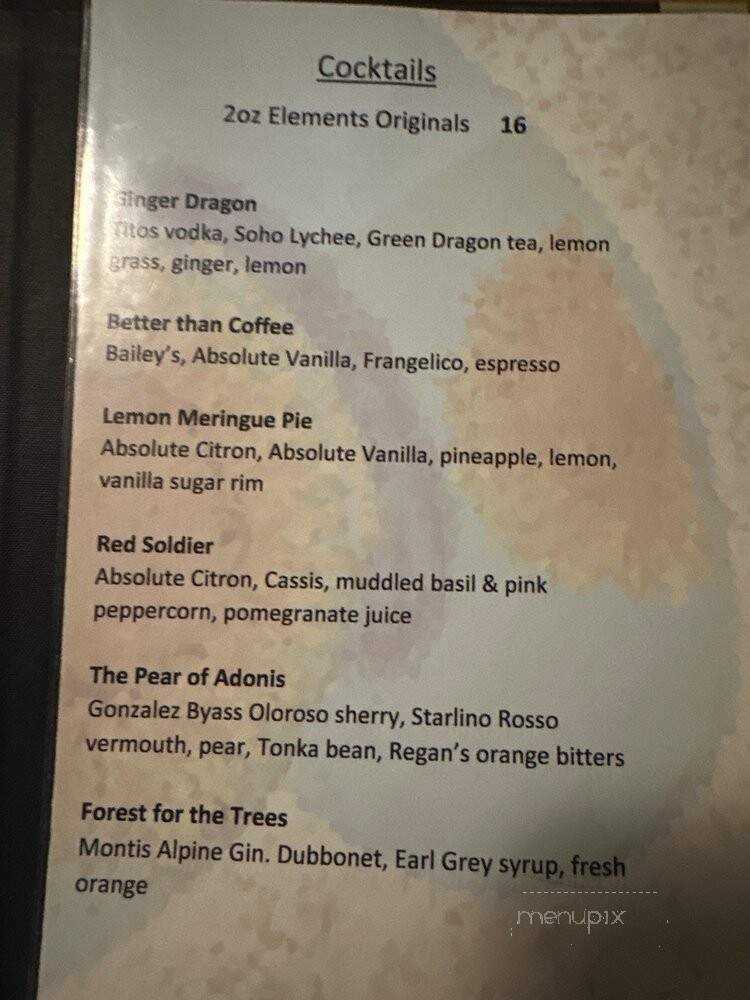 Elements Urban Tapas Parlour - Whistler, BC
