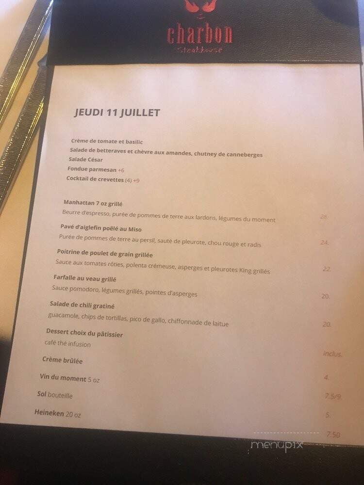 Restaurant Le Charbon Steakhouse - Quebec, QC