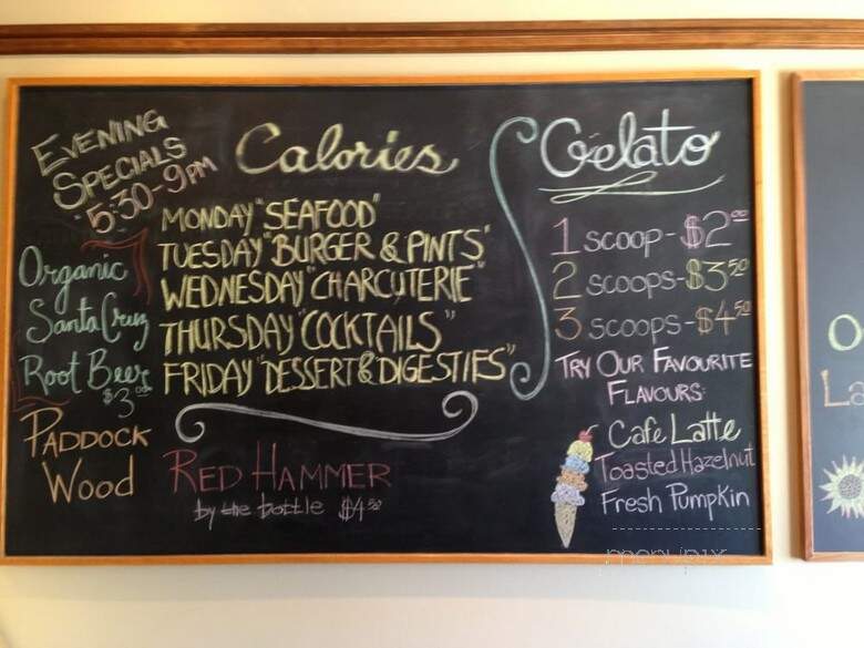 Calories Bakery & Restaurant - Saskatoon, SK menu_pic