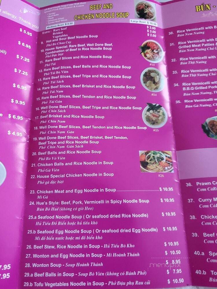 Pho Abbotsford No 1 - Abbotsford, BC menu_pic