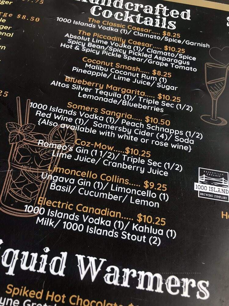 Ironworks Pub - Almonte, ON menu_pic