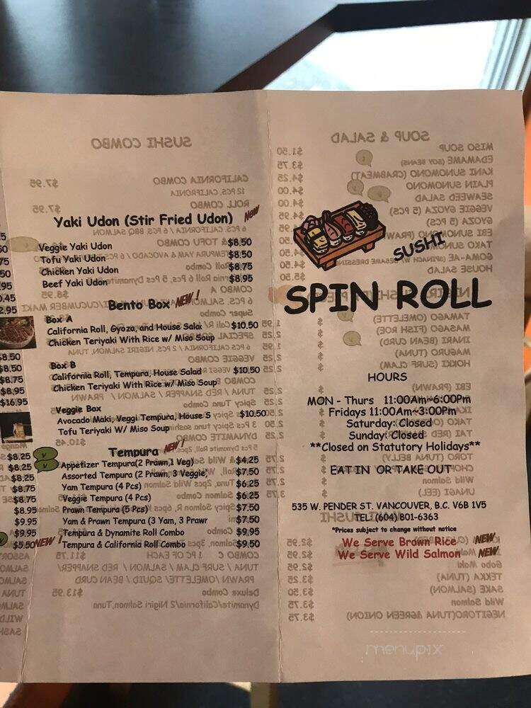 Spin Roll Sushi - Vancouver, BC