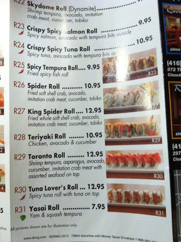Sushi 2 Go - Toronto, ON menu_pic