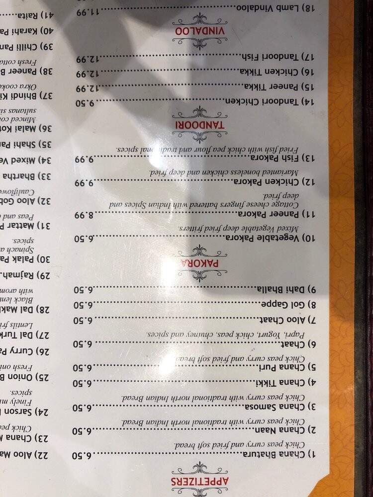 Bhaia Sweet Shop & Restaurant - Surrey, BC menu_pic