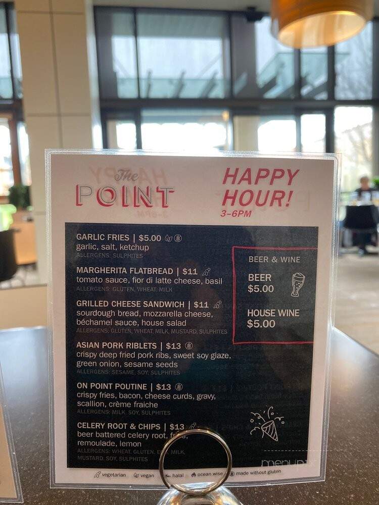The Point Grill - Vancouver, BC menu_pic