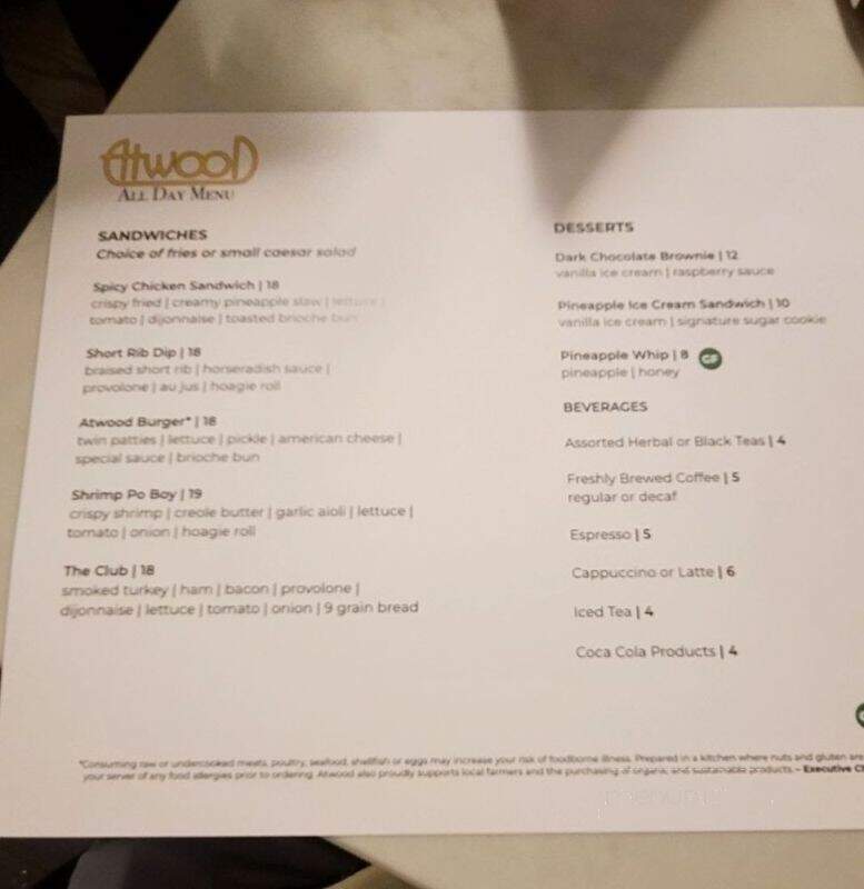 Atwood Cafe - Atwood, ON menu_pic