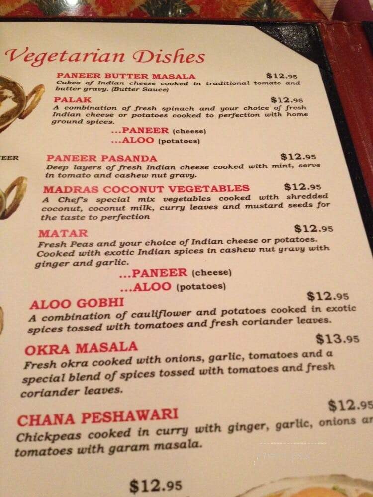 Mehtab East Indian Cuisine - Cochrane, AB menu_pic