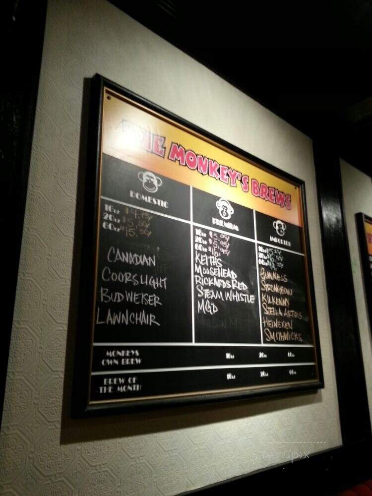 Three Monkeys - Scarborough, ON menu_pic