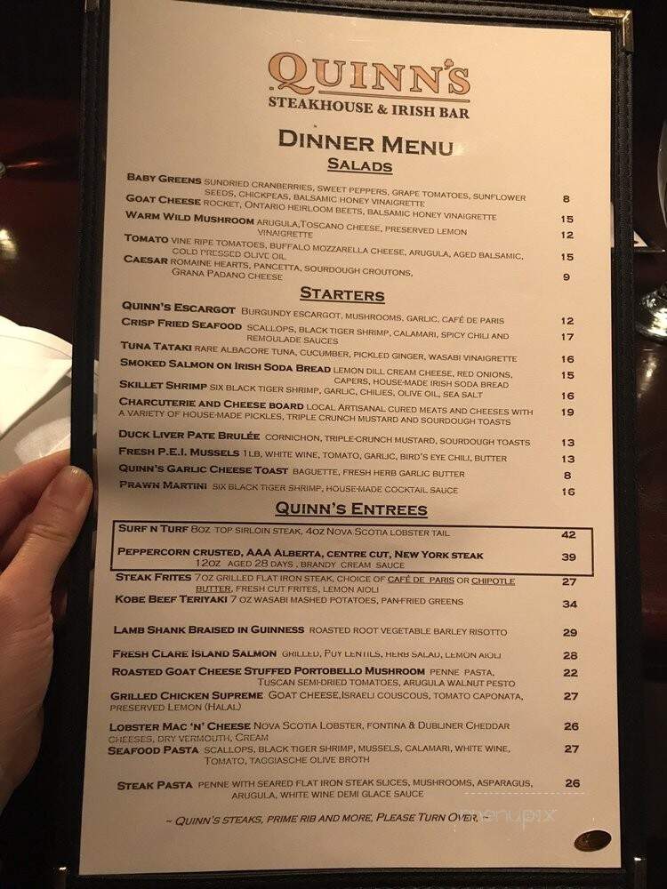 Quinn's Steakhouse - Toronto, ON