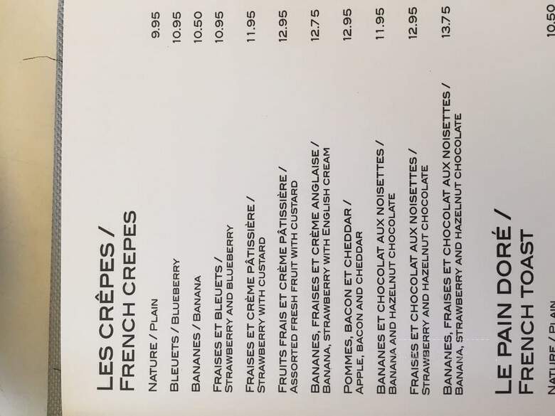 Universel - Montreal, QC menu_pic