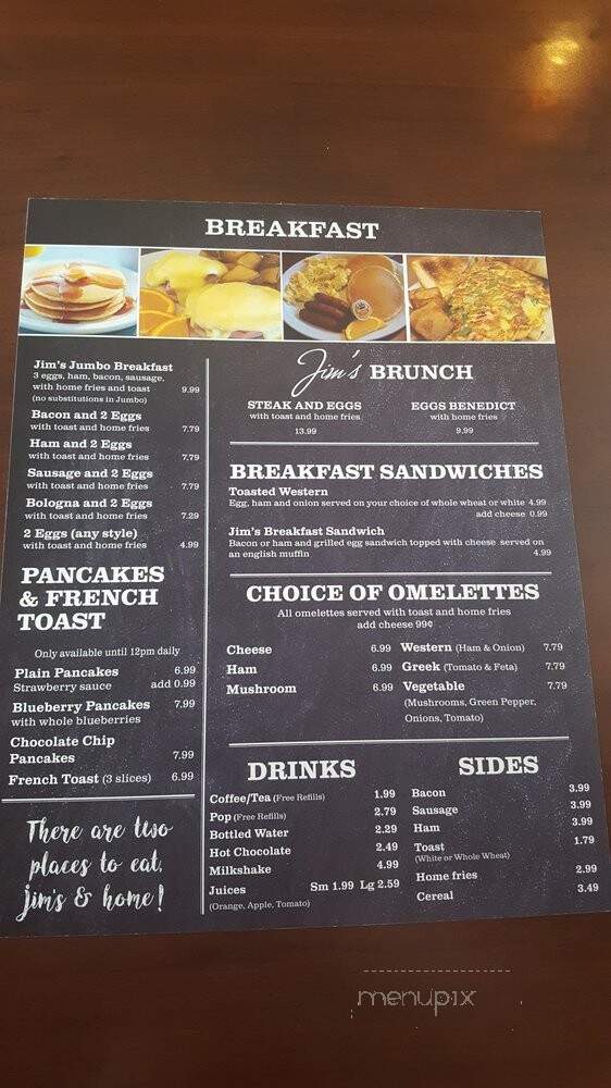 Jims Pizza House - Halifax, NS menu_pic