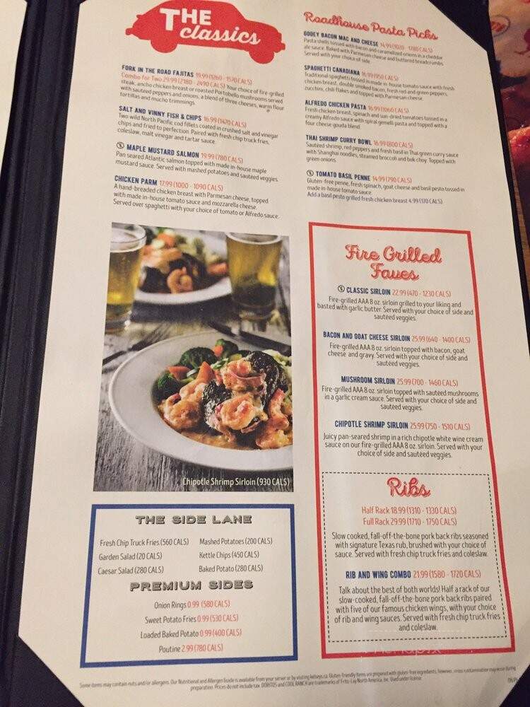 Kelsey's Restaurant Bar & Grill - Brampton, ON menu_pic