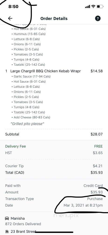 Liberty Shawarma - Toronto, ON menu_pic