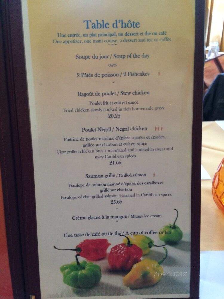 Mango Bay - Montreal, QC menu_pic