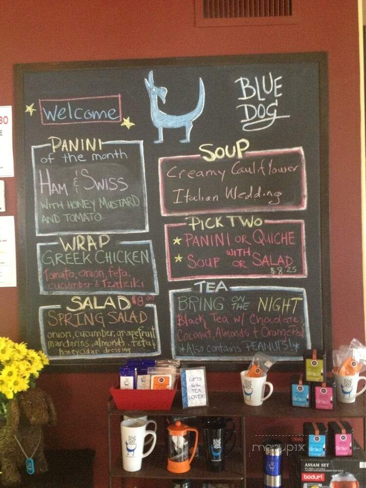 Blue Dog Coffee Roasters - Brantford, ON menu_pic