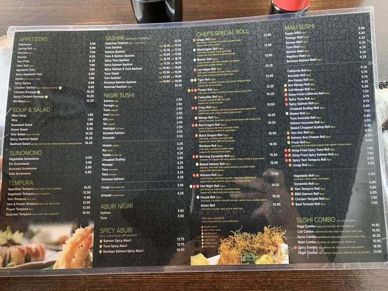 Mamoo Sushi Restaurant - Port Moody, BC menu_pic