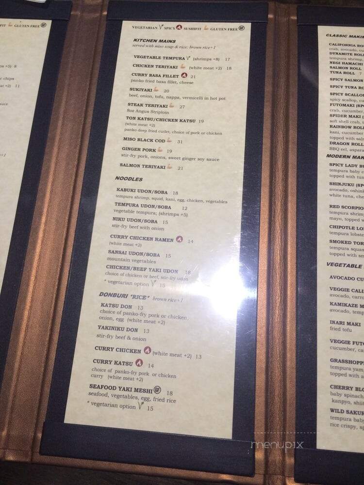 Kabuki Japanese Restaurant - Toronto, ON menu_pic