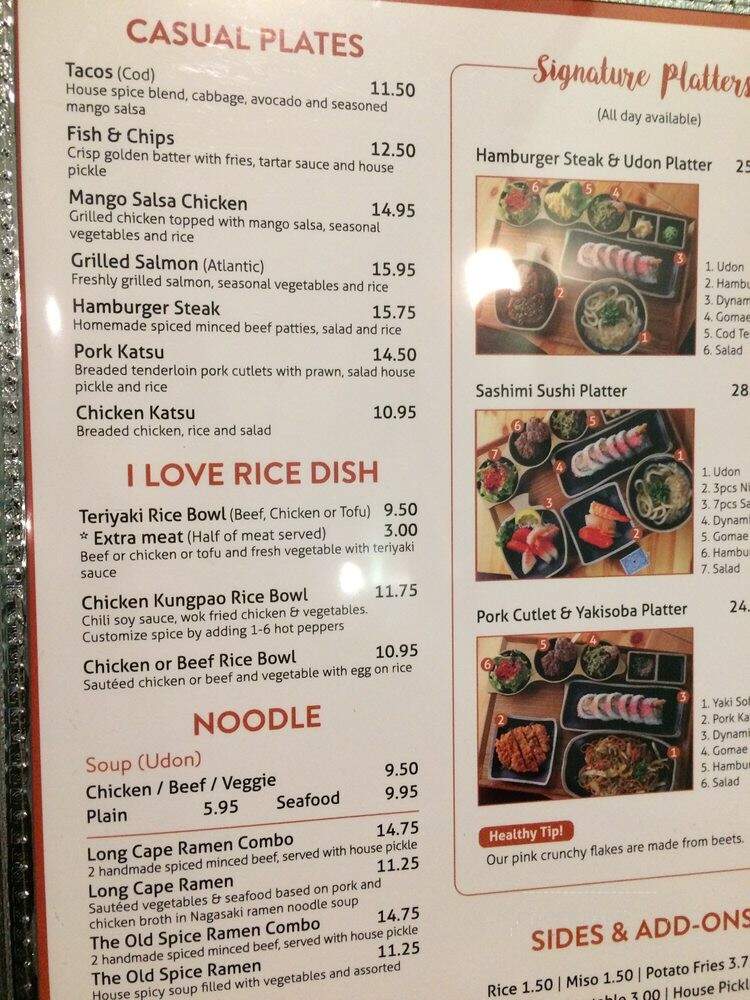 I Love Sushi - Coquitlam, BC menu_pic