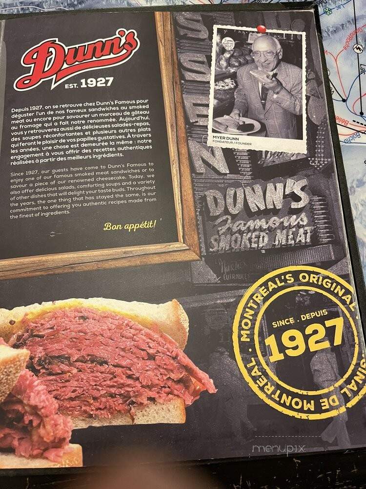 Dunn's Famous Deli - Montreal, QC menu_pic