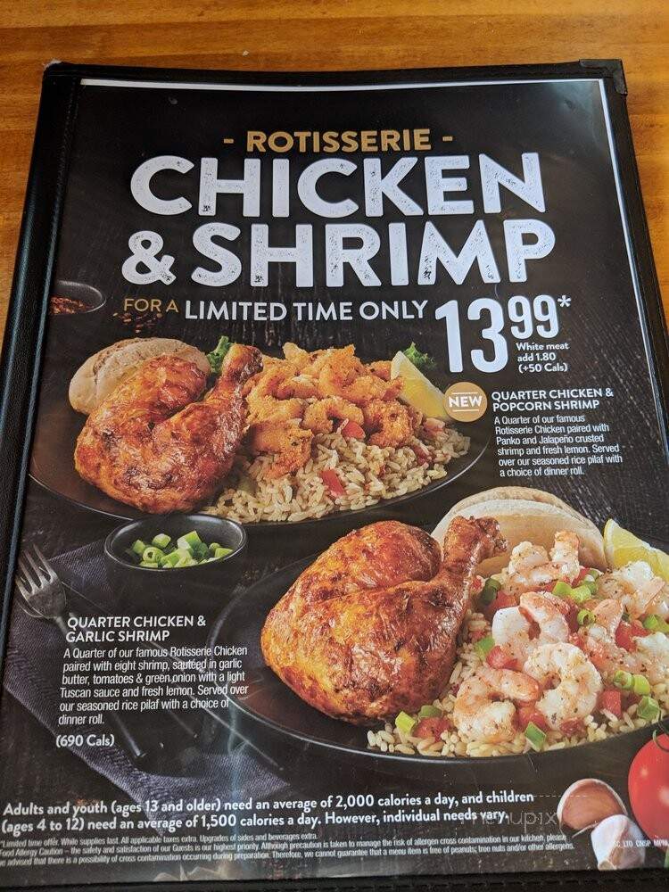 Swiss Chalet Rotisserie & Grill - Pickering, ON menu_pic