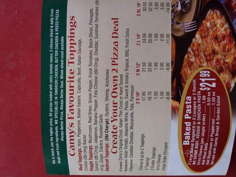 Camy's Pizza - Langley Twp, BC