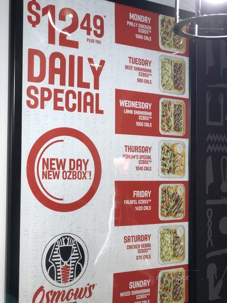 Osmow's Grill - Mississauga, ON menu_pic