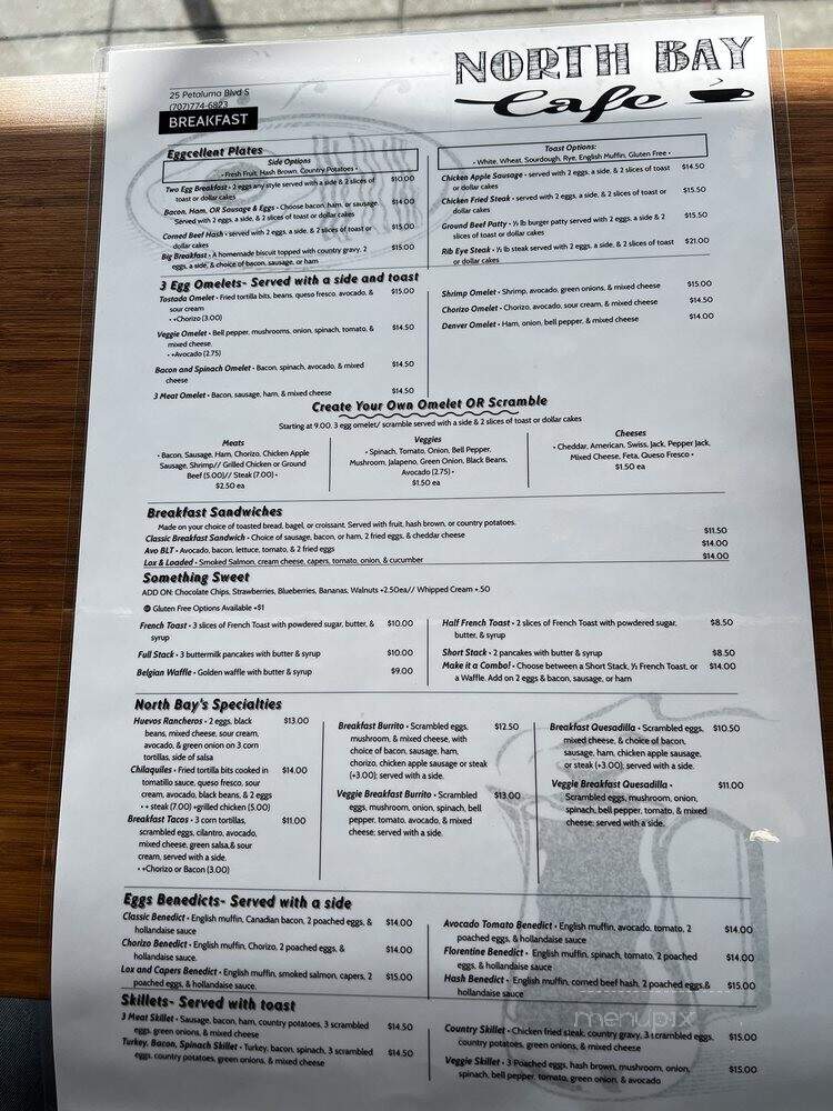 Resto Cafe - Inn on the Bay - North Bay, ON menu_pic