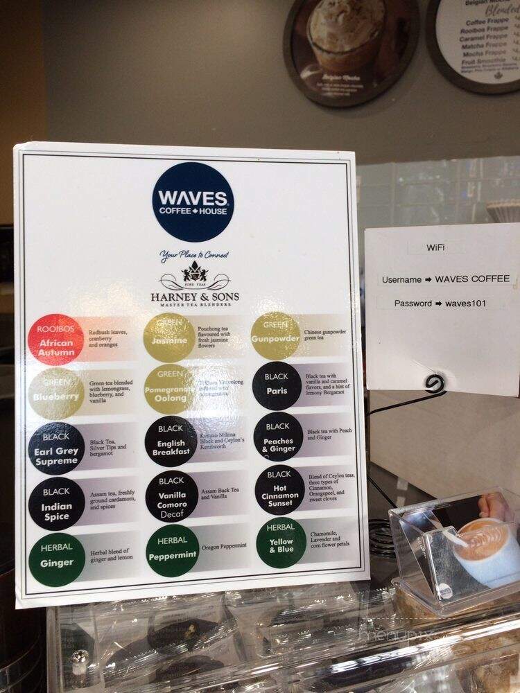 Waves Coffee - Burnaby, BC menu_pic