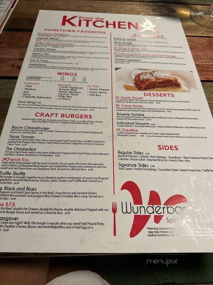 Hollinger's Restaurant & Sports Bar - East York, ON menu_pic