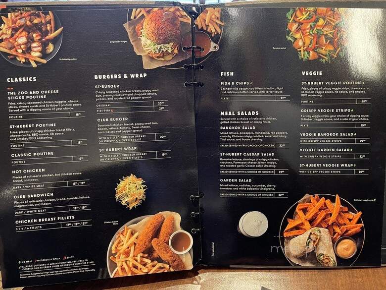 Rotisserie St Hubert - Montreal, QC menu_pic