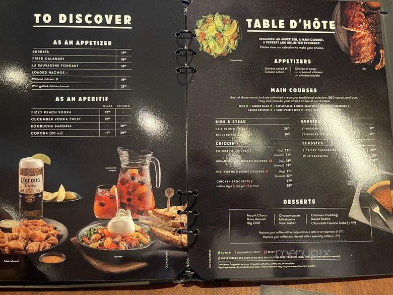 Rotisserie St Hubert - Montreal, QC menu_pic