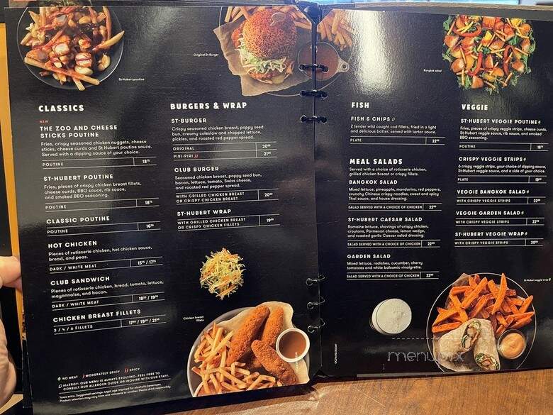 Rotisserie St Hubert - Montreal, QC menu_pic