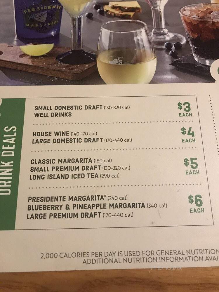 Chilis Texas Grill - Calgary, AB menu_pic