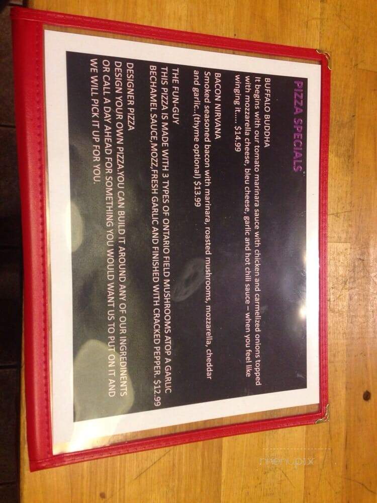 Buddha Pie - Toronto, ON menu_pic