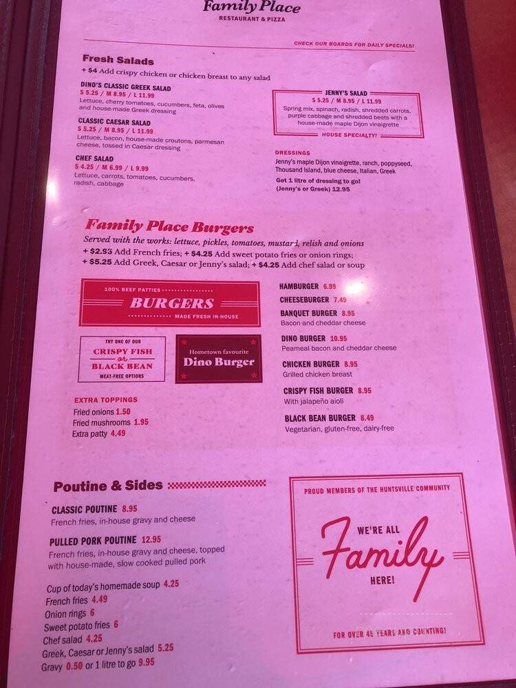 Family Restaurant & Pizza - Huntsville, ON