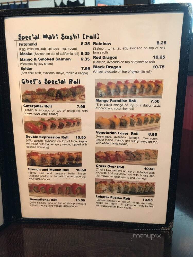 Applause Japanese Restaurant - Vancouver, BC menu_pic