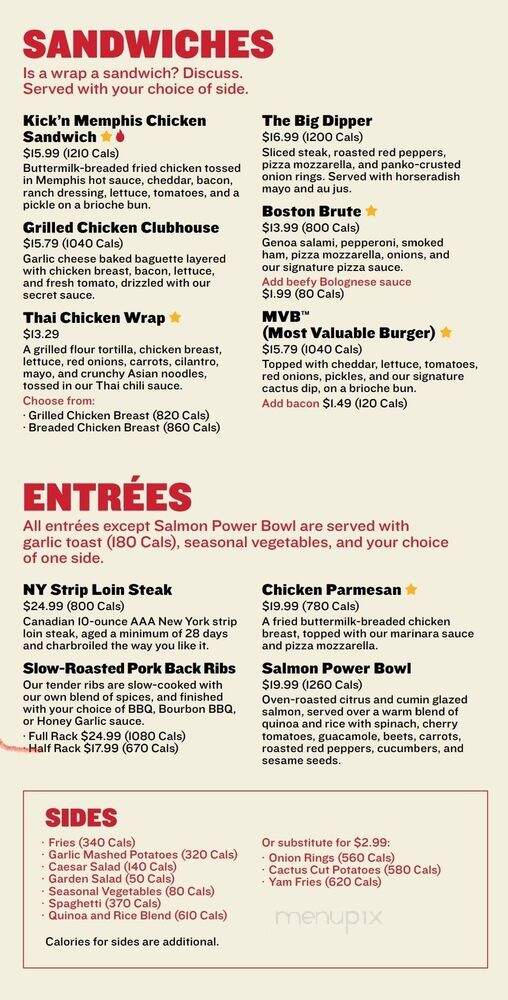Boston Pizza - Markham, ON menu_pic