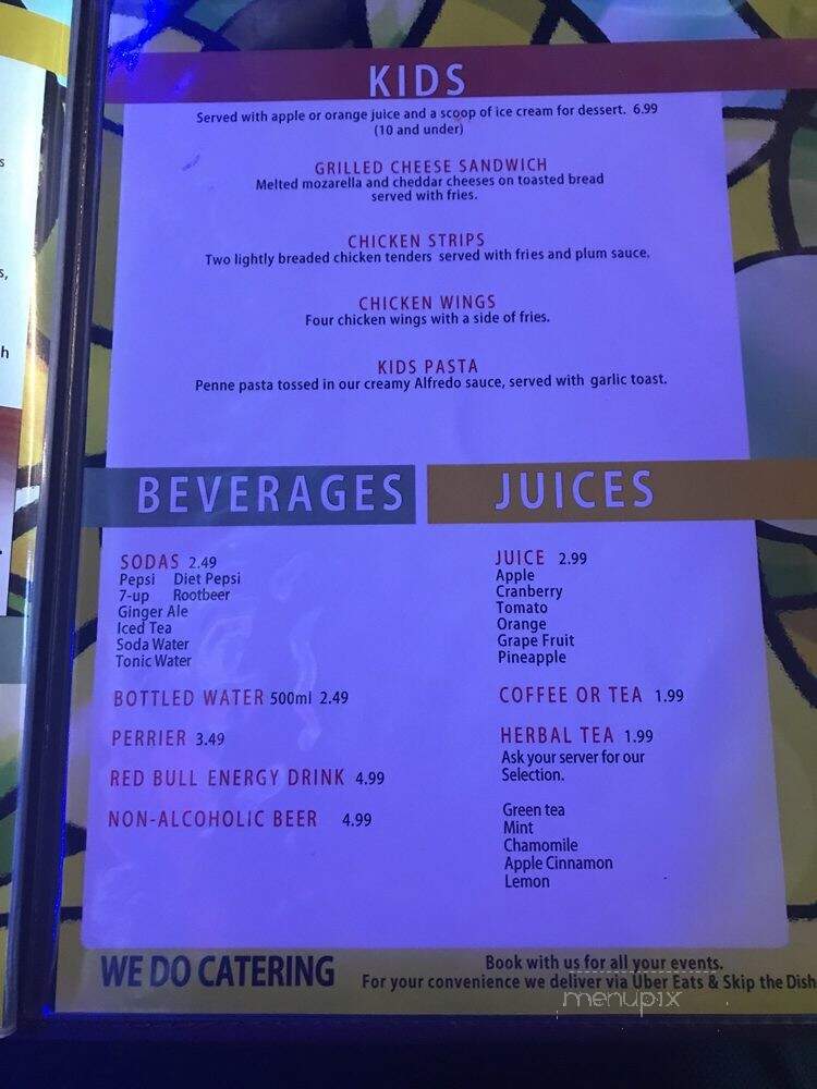 The Bristol Bar and Grill - Mississauga, ON menu_pic