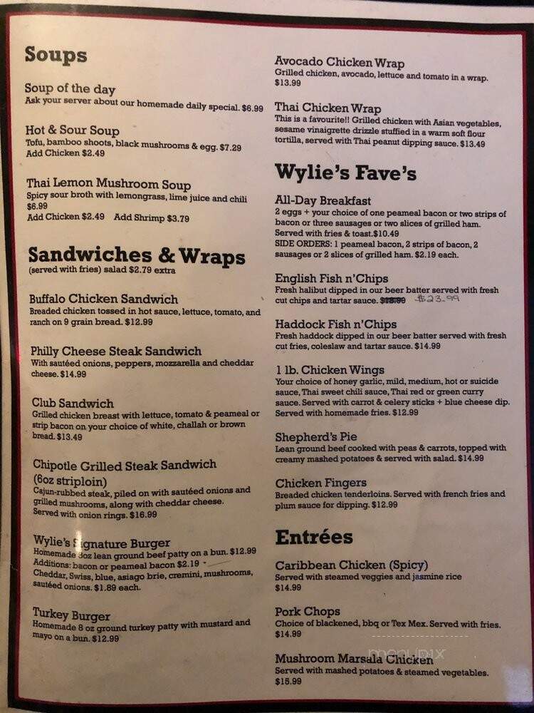Wylie's Restaurant - Toronto, ON