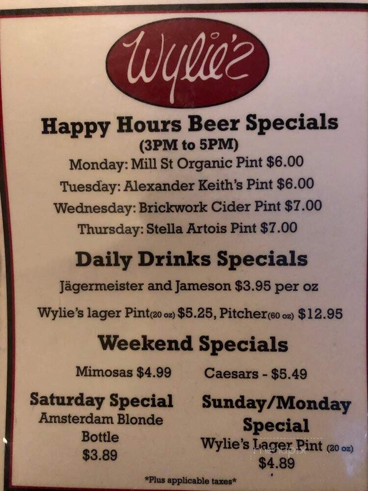 Wylie's Restaurant - Toronto, ON