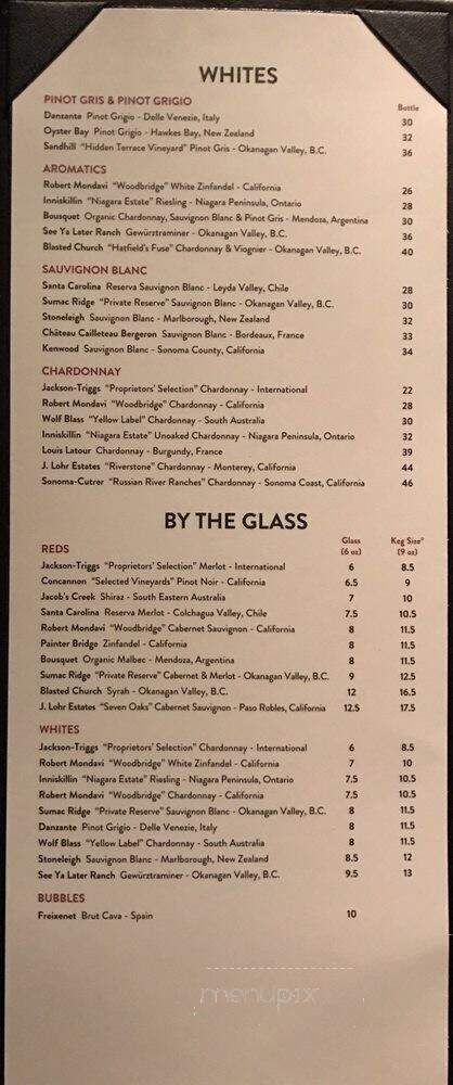 Keg Steakhouse & Bar - Lethbridge, AB menu_pic