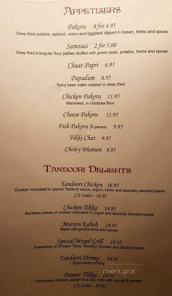 Spices of Punjab - Regina, SK menu_pic