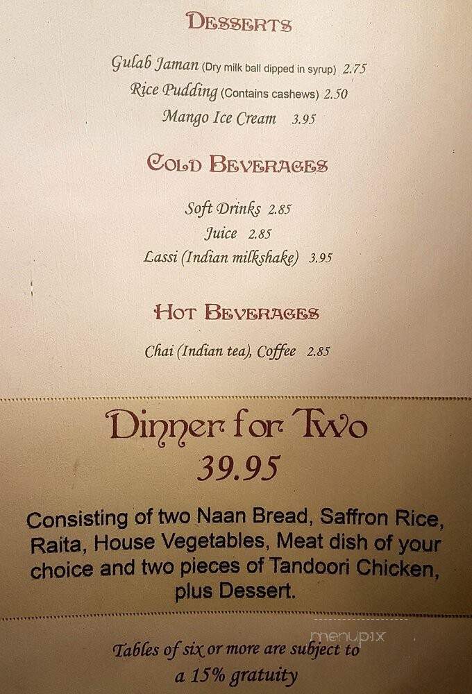 Spices of Punjab - Regina, SK menu_pic