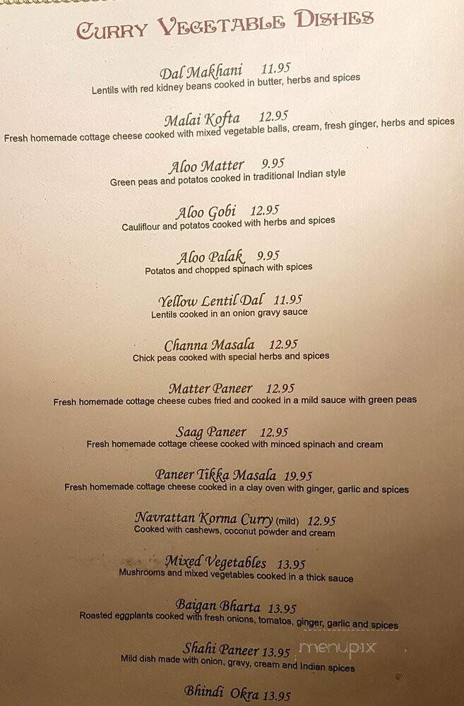 Spices of Punjab - Regina, SK menu_pic