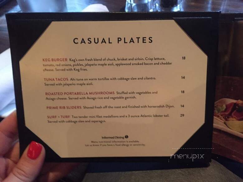 Keg Steakhouse & Bar - Brandon, MB menu_pic