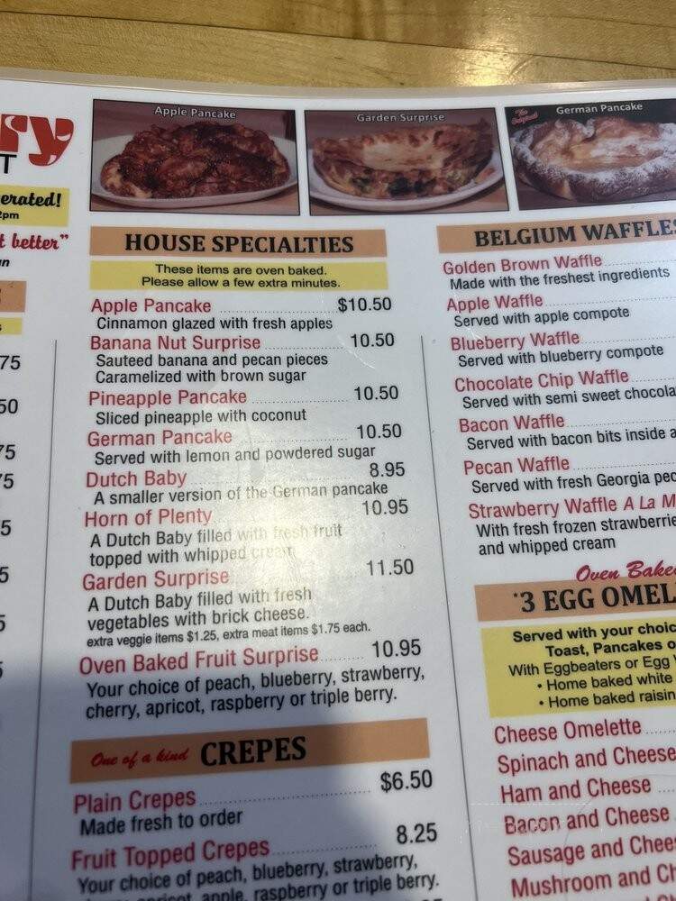 Pantry Kitchen Restaurant - Stellarton, NS menu_pic