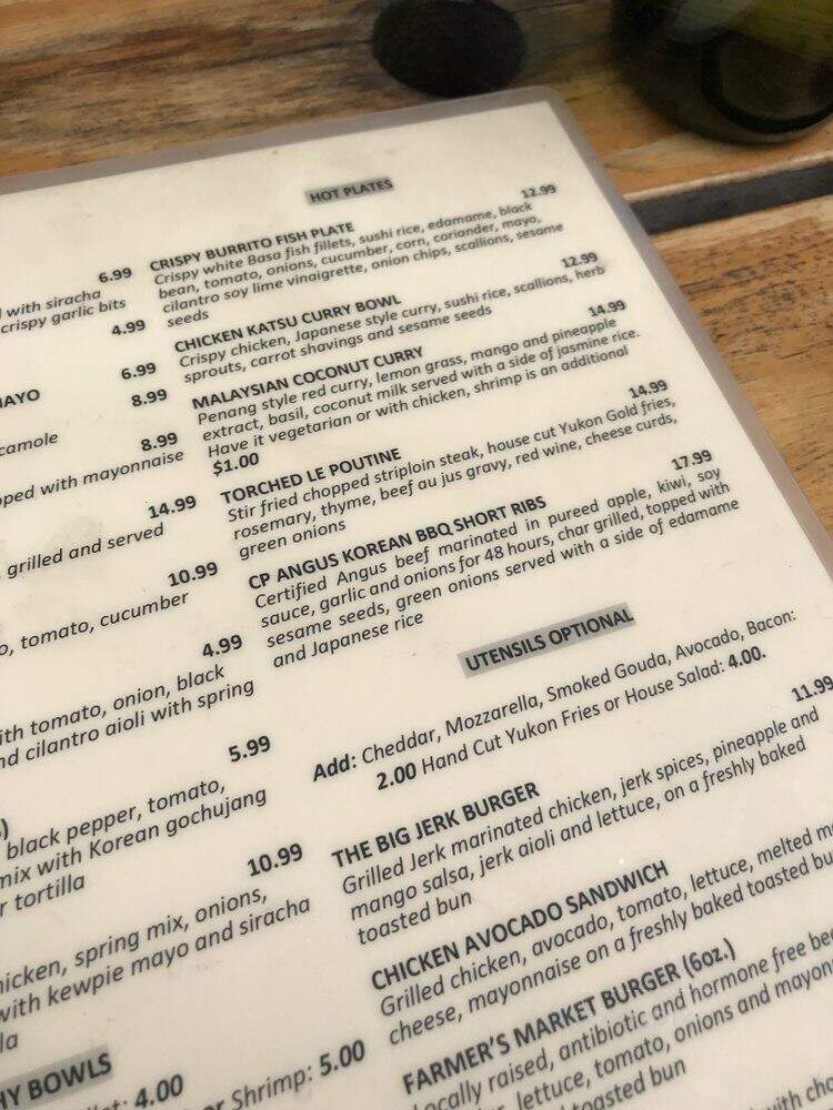 The Corner Place - Toronto, ON menu_pic